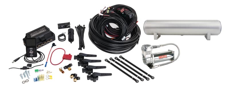 3H (1/4 Air Line 4 Gal 5-Port Raw Aluminum Tank VIAIR 444C Comp)