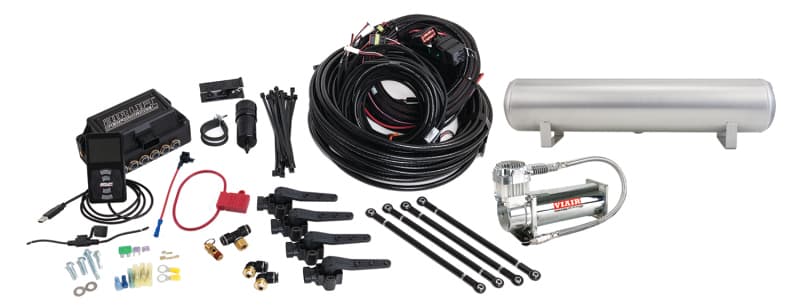 3H (3/8 Air Line 4 Gal 5-Port Raw Aluminum Tank VIAIR 444C Comp)