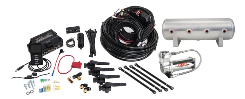 3H (1/4 Air Line 2.5 Gal Raw Aluminum Tank VIAIR 444C Comp)