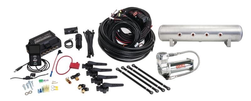 3H (1/4 Air Line 4 Gal 7-Port Raw Aluminum Tank VIAIR 444C Comp)