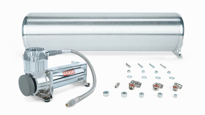 24in FLO Tank w/ Viair 444c Compressor (Incl. Fittings & Tank Mounting Hardware)